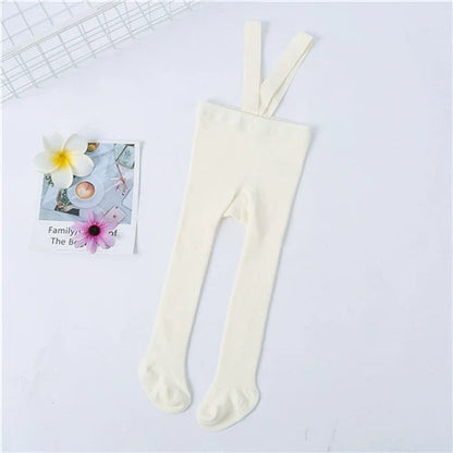 Collant con bretelle per bebé – cotone elasticizzato