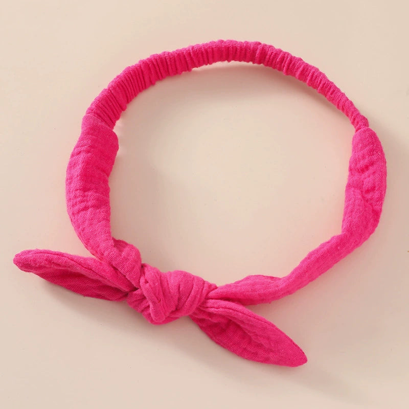 Fasce per Capelli Neonato in Cotone – Nodo Decorativo, Set Morbido e Elasticizzato