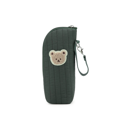 Portabiberon Termico Isolante in Cotone con Orsetto – Mantiene Caldo/Freddo