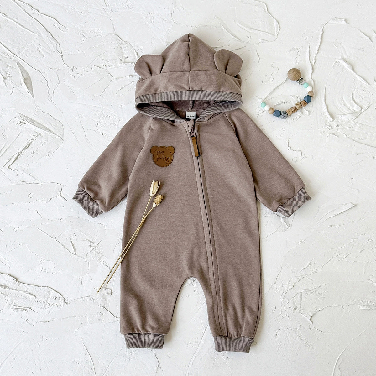 Tutina Neutra orsetto con cappuccio – Autunno/Inverno