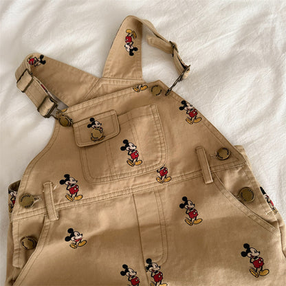 Salopette Bambino in Cotone - Stampa Mickey Mouse