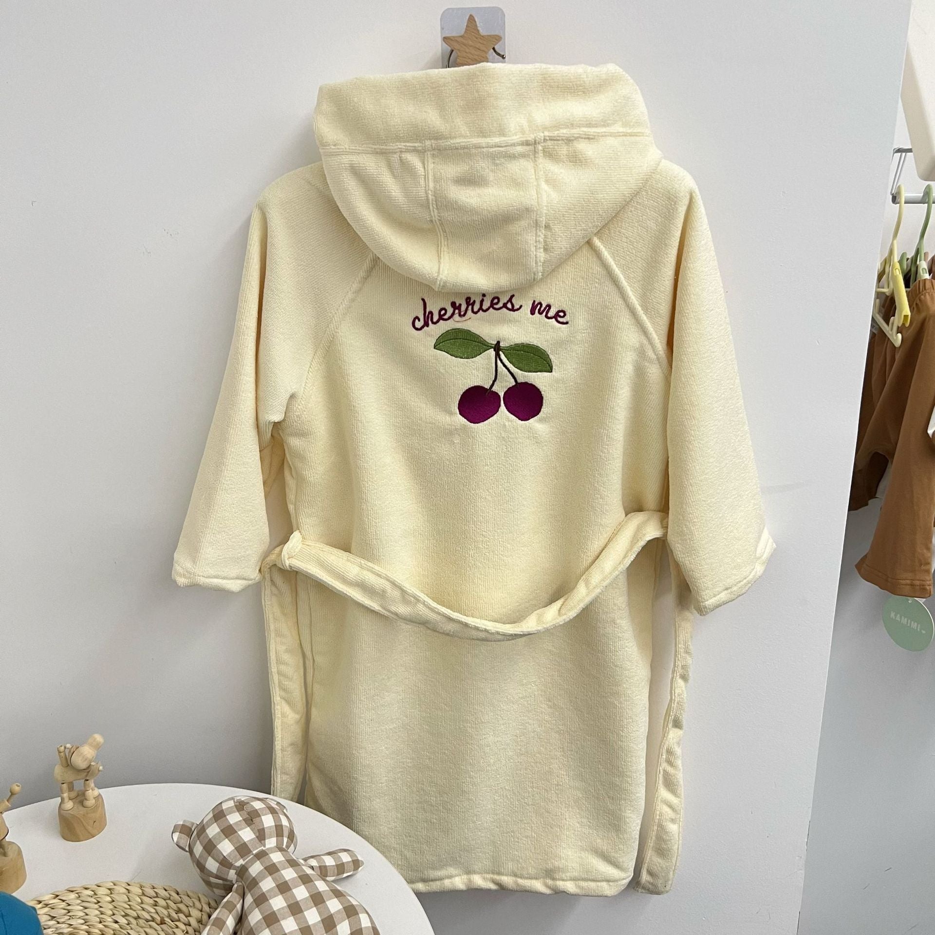 Accappatoio Bambina con Cappuccio "Cherries Me"
