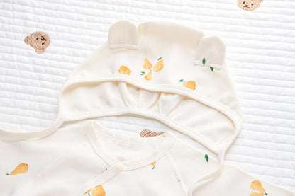 Coordinato Set  Neonata/ Bimba  3 pezzi – Fantasia Frutta