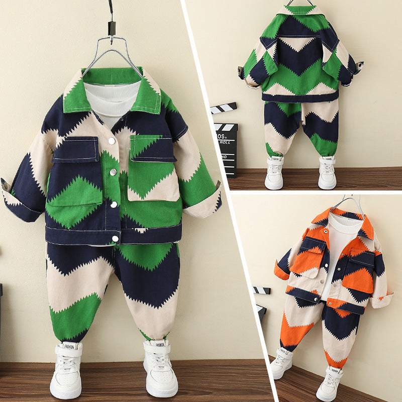 Completo Bimbo "Street Style"   Giacca, T-shirt e Pantaloni