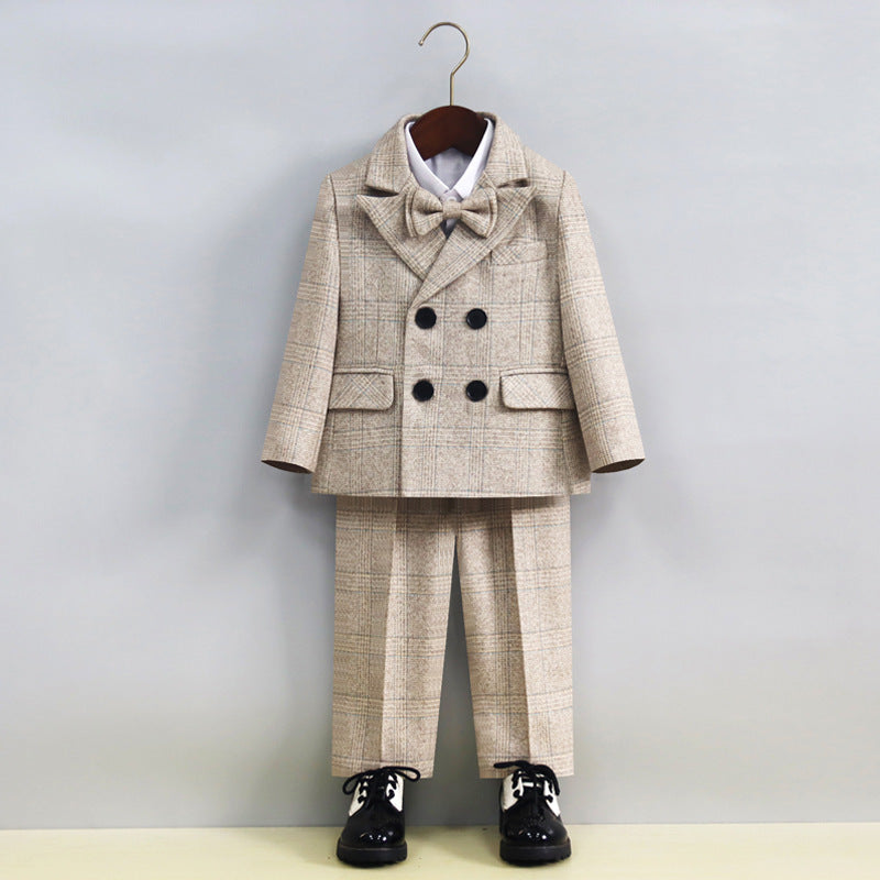 Completo da cerimonia per bambino 4Pezzi beige