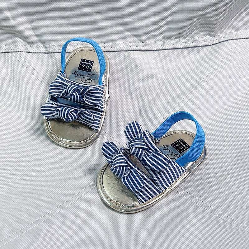 Sandali Estivi per Neonata con Fiocchi