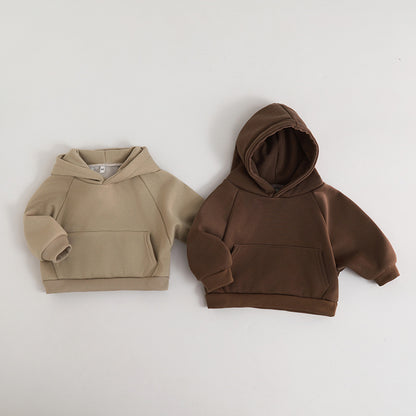 Felpa Neonato con Cappuccio – Modello Basic in Cotone Morbido