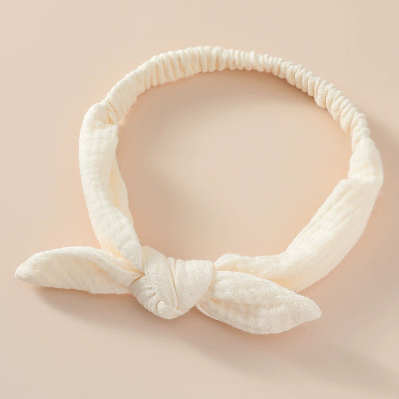 Fasce per Capelli Neonato in Cotone – Nodo Decorativo, Set Morbido e Elasticizzato
