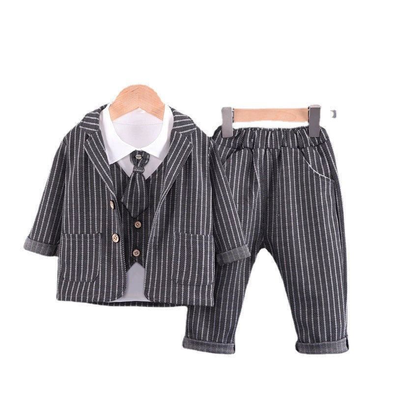 Completo Elegante Bimbo Gessato – Autunno/Inverno