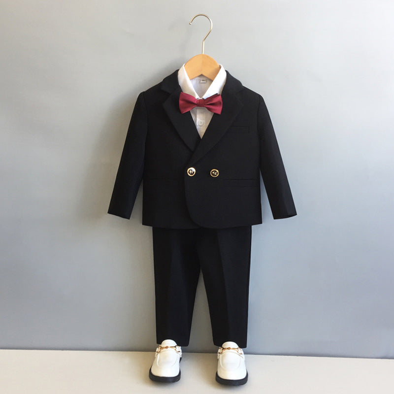 Completo Elegante per Bambino  4 Pezzi nero