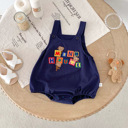 agliaccetto Estivo Neonato “MINI HAUKE” – Blu Navy con Orsetti