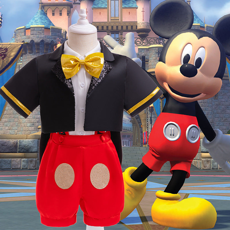 Costume Mickey Mouse completo di orecchiette