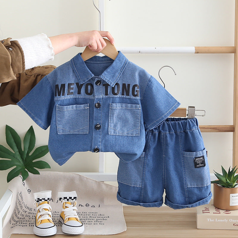 Completo Bambino in Denim Casual