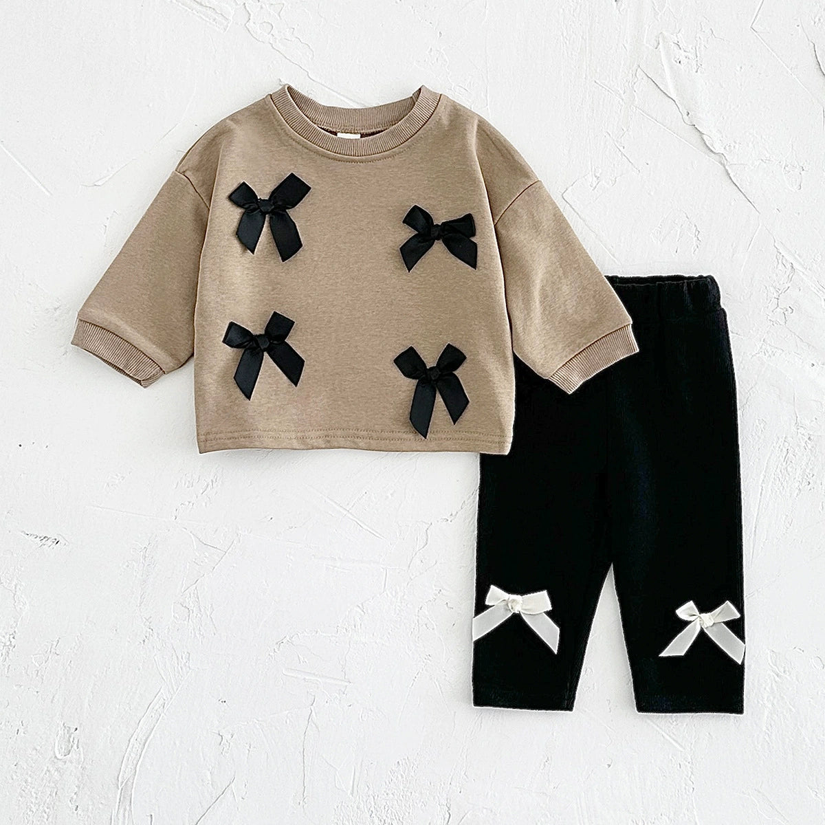 Completo Bimba  fiocchi in rilievo – Autunno/Inverno