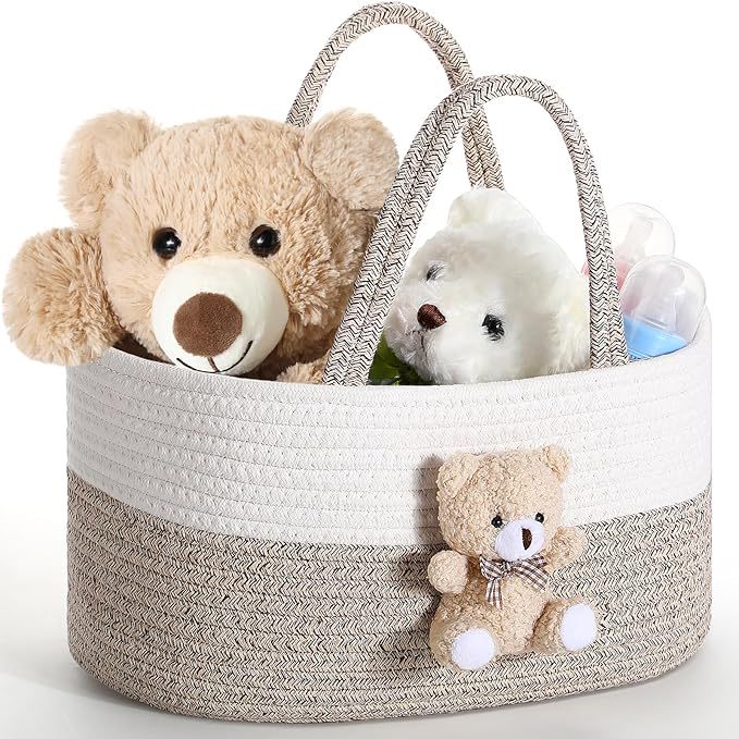 Cestino portaoggetti neonato con peluche