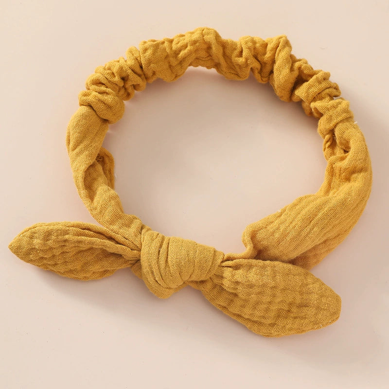 Fasce per Capelli Neonato in Cotone – Nodo Decorativo, Set Morbido e Elasticizzato