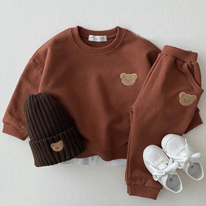 Completo Bimba/Bimbo “Teddy Mood” in Cotone 95% – Morbido e Caldo