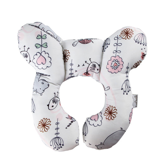 Cuscino Antiplagiocefalia Neonato Ippopotamo  – Supporto Testa e Collo