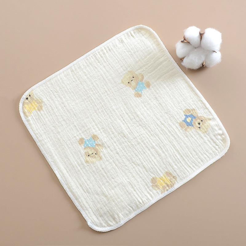 6 Mussoline in puro cotone-Orsetti Pastello