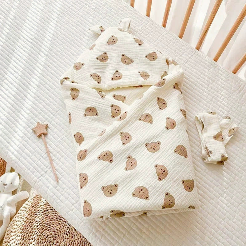 Sacca nanna 2in 1   con cappuccio e orsetti