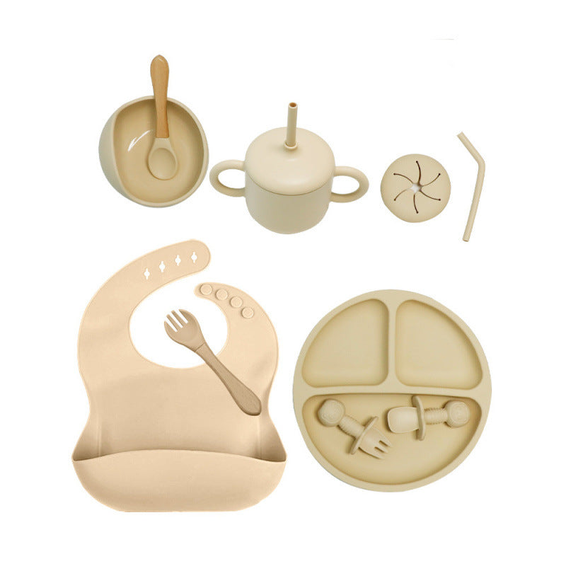 Set Svezzamento Silicone 10  Pezzi – Antiscivolo e Sicuro per Neonati