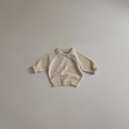 Maglioncino Bimbo a Righe con Colletto – Stile Classico