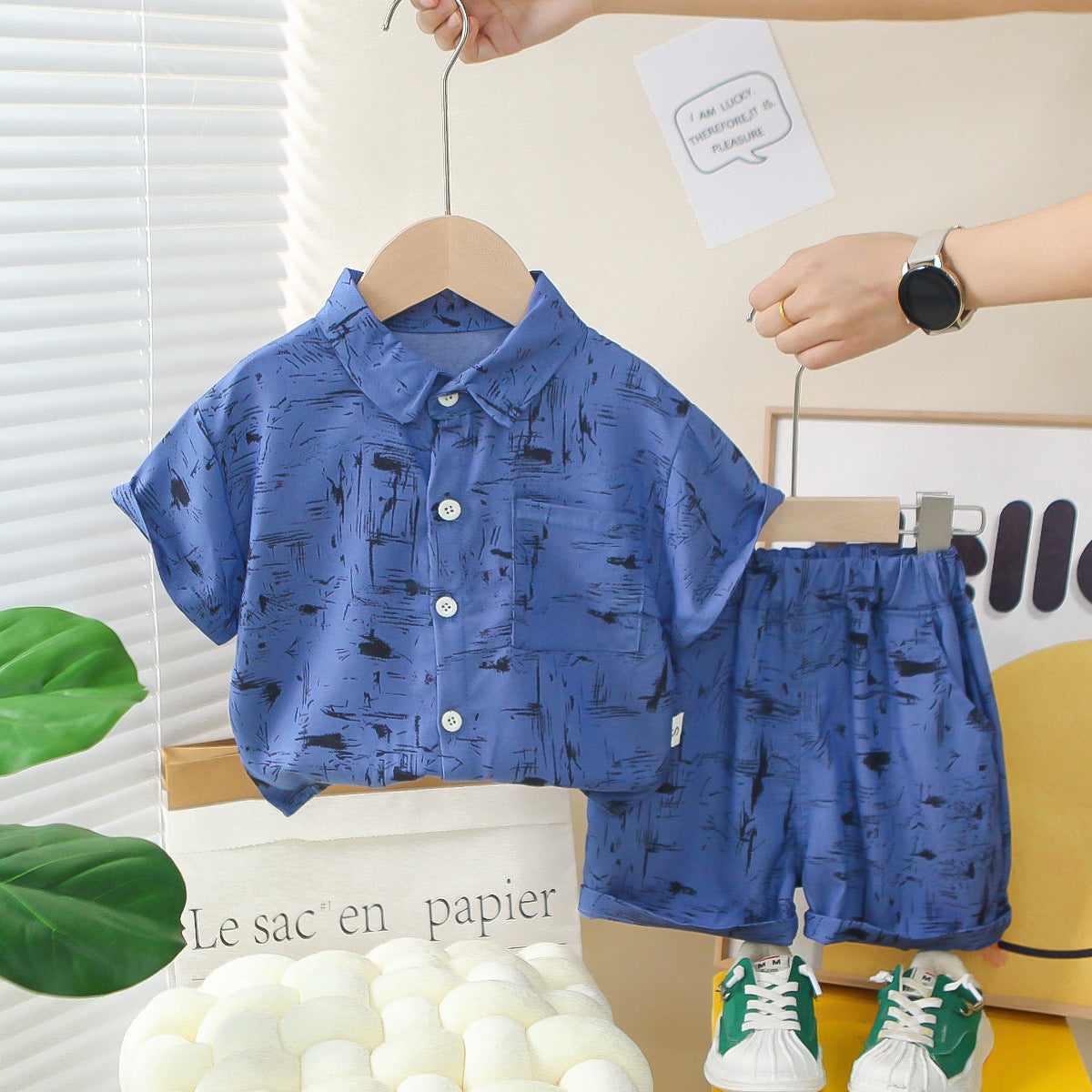 Completo Estivo Bambino Camicia + Shorts