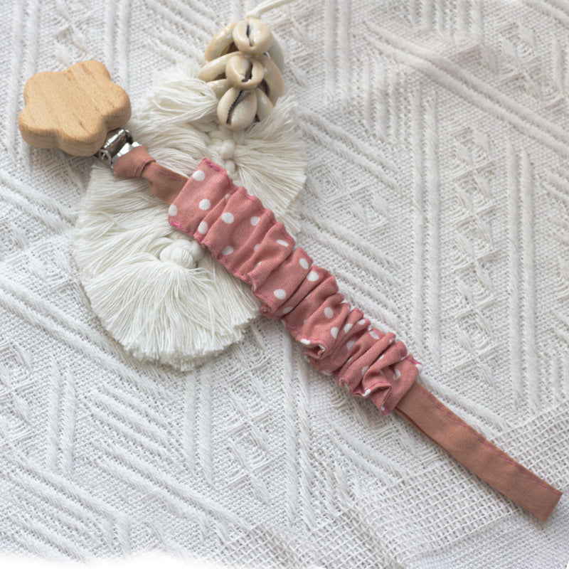 Clip Portaciuccio in Stoffa e Legno – Design Boho Chic
