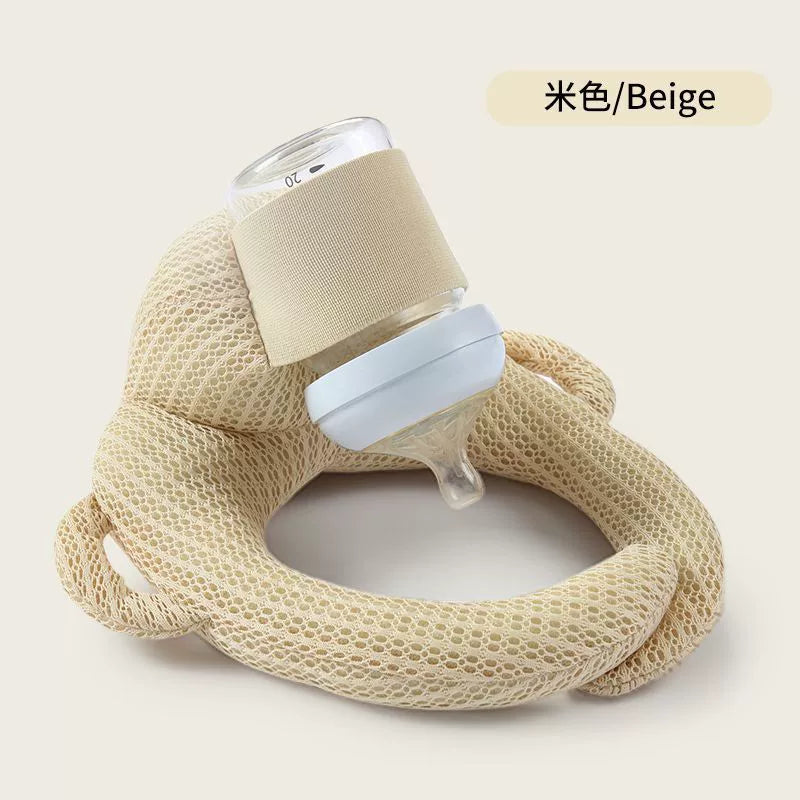 Cuscino porta biberon in peluche