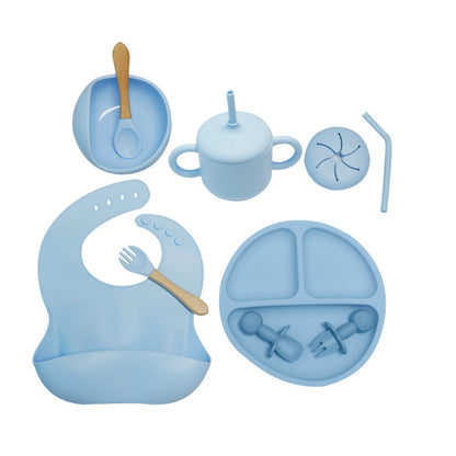 Set Svezzamento Silicone 10  Pezzi – Antiscivolo e Sicuro per Neonati