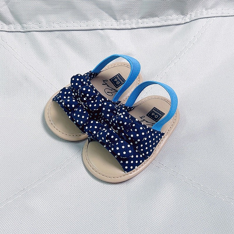 Sandali Estivi per Neonata con Fiocchi pois pois