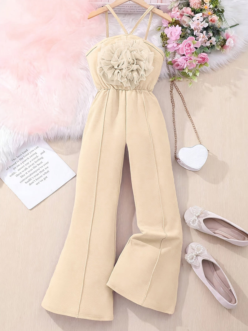 Tuta Elegante Bimba con Fiore in Tulle – "Blossom Chic"