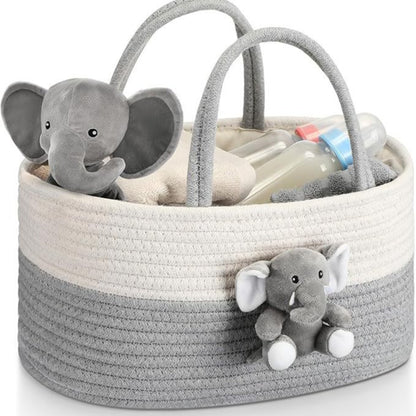Cestino portaoggetti neonato con peluche