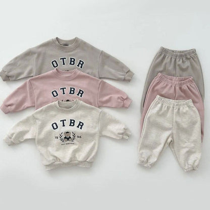 Completo Bimbo “OTBR Bear” – Felpa e Pantalone in Cotone