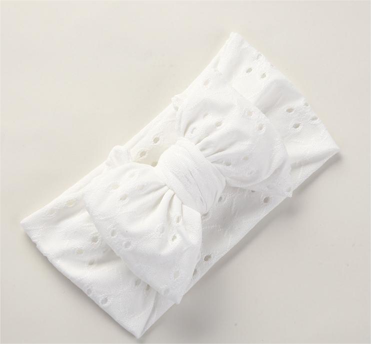 Fascia Neonato con Maxi Fiocco Ricamato – Morbido Cotone Elasticizzato 🎀