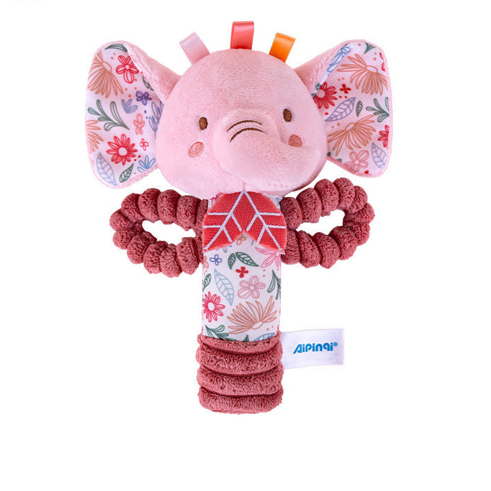 Sonaglino Morbido Neonata – Elefantino o Coniglietto Rosa