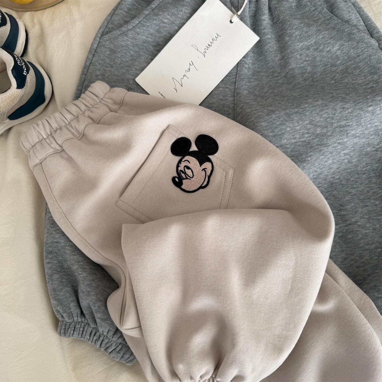 Pantaloni Jogger per Bambini in Cotone – Mickey Mouse Edition