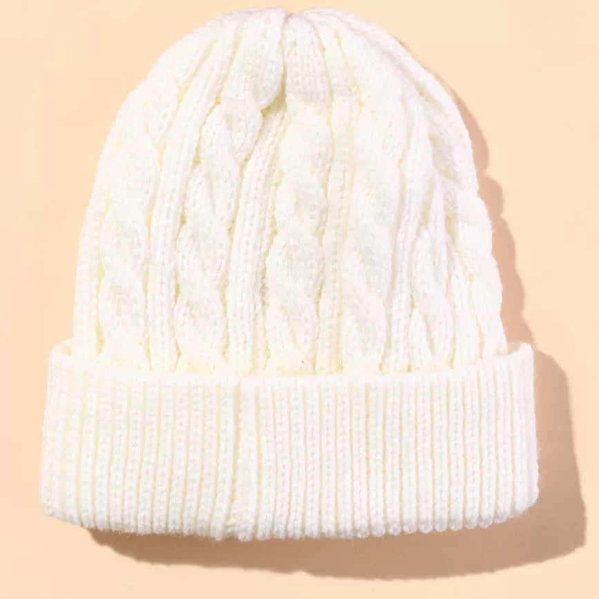 Cappellino Maglia Treccia – 100% Acrilico (6-24 mesi)