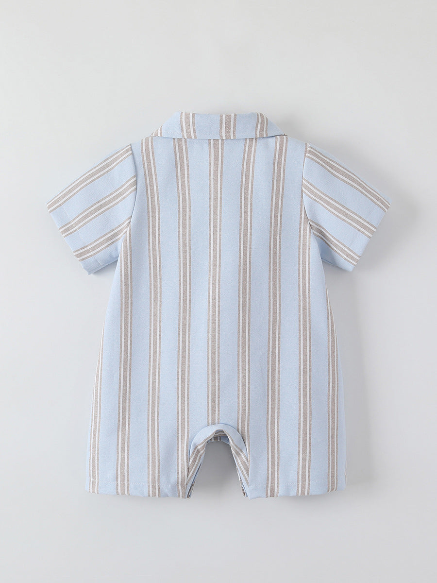 Elegante Pagliaccetto Estivo per Neonato con Papillon