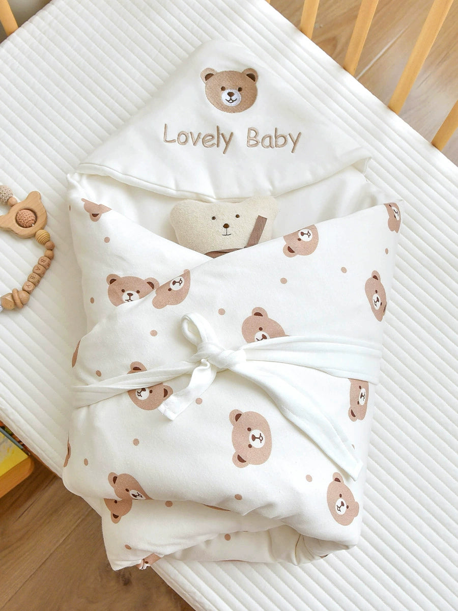 Sacco Nascita +copertina  con Orsetti 90x90 cm