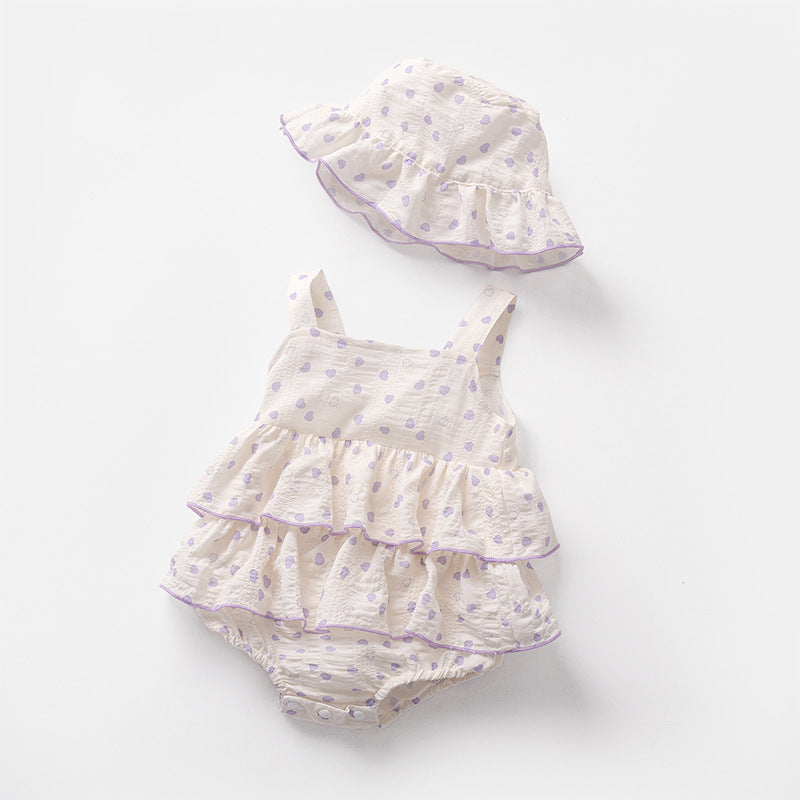 Pagliaccetto con Volant e Cuoricini