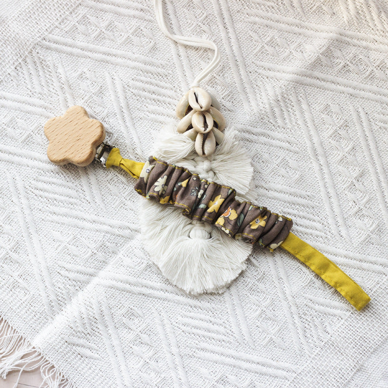 Clip Portaciuccio in Stoffa e Legno – Design Boho Chic