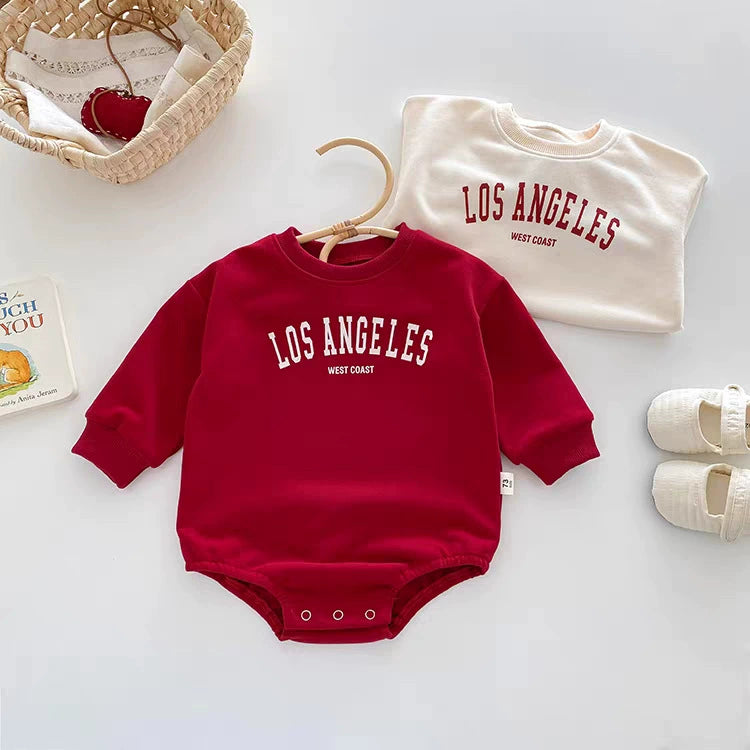 Body Felpato “Los Angeles” – Manica Lunga Unisex