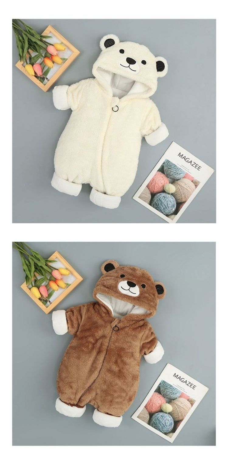 Tuta Invernale Orsetto in Pile Morbido