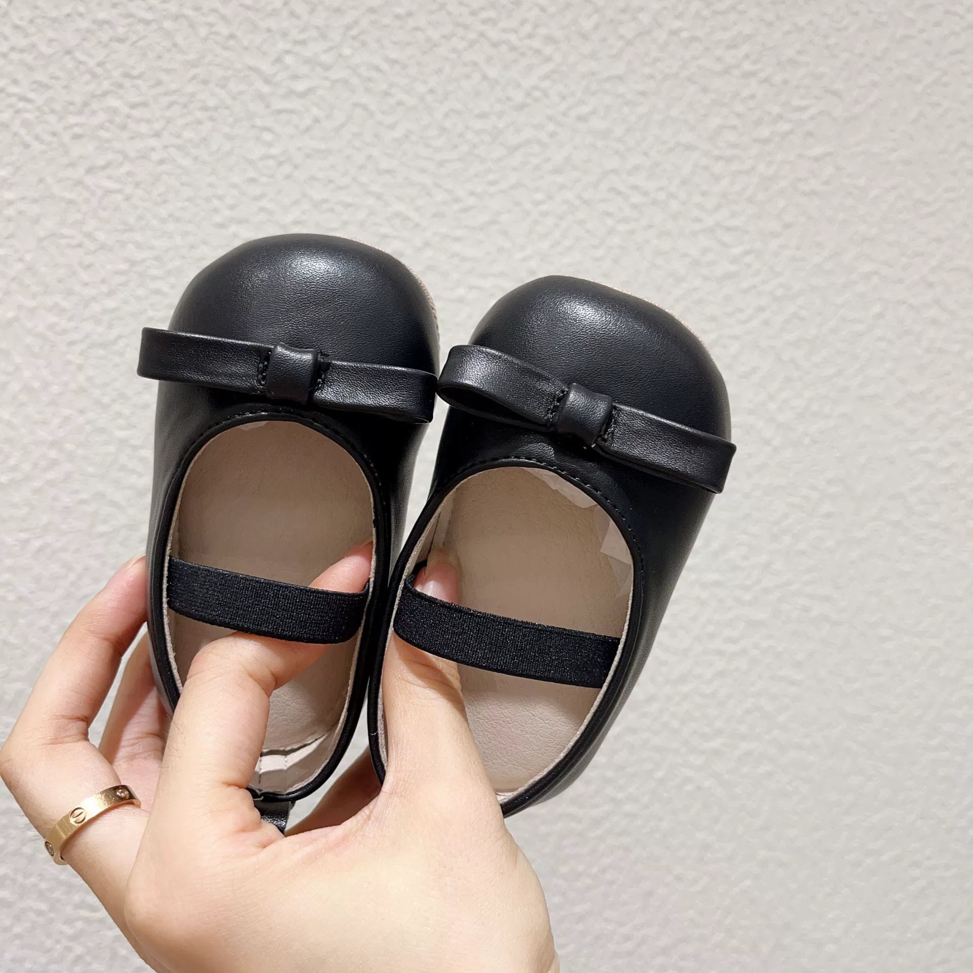 Ballerine Baby in Ecopelle con Fiocco – Antiscivolo e Morbide