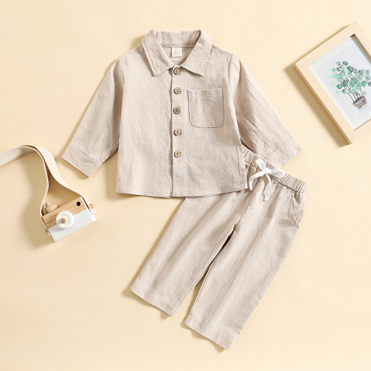 Completo Bambino Stile Classico - Camicia e Pantaloni Coordinati