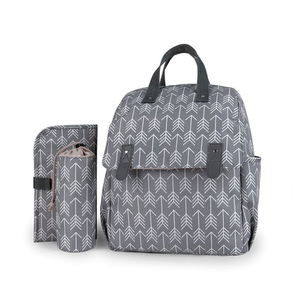 Zaino Fasciatoio Multifunzione con Accessori – Porta Biberon Isotermico e Fasciatoio Pieghevole
