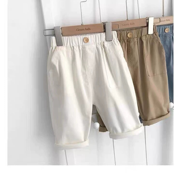 Pantaloncini Bimbo in Cotone Morbido con Vita Elastica – Modello Casual Primavera/estate
