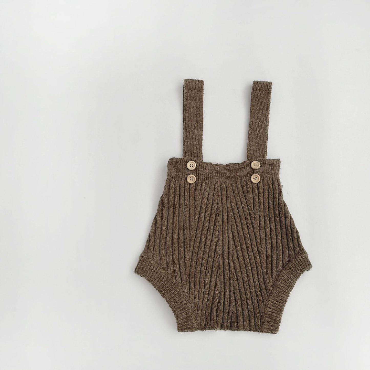 Salopette Neutra in maglia con bretelline e bottoni – vari colori