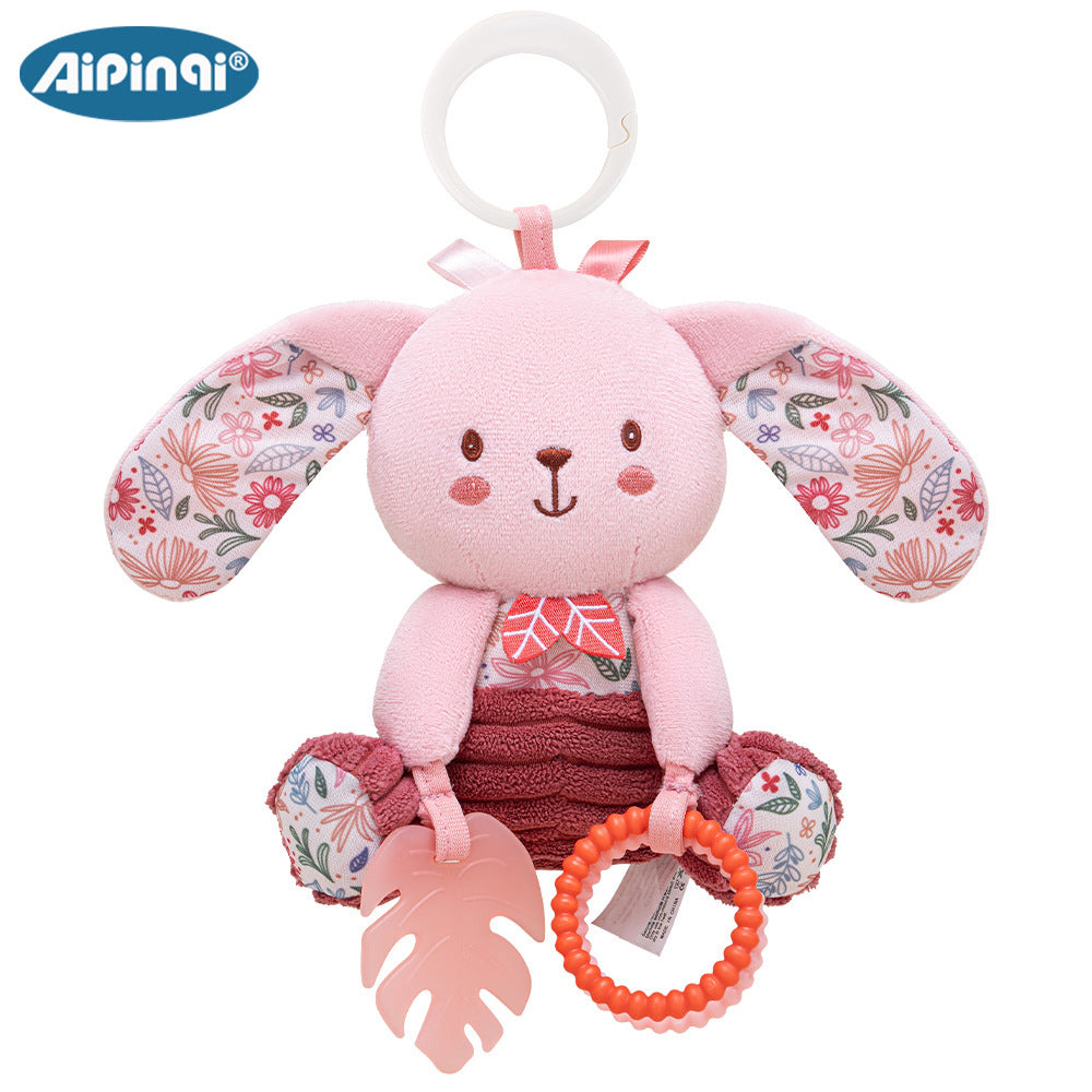 Giocattolo Peluche con Sonaglio e Massaggiagengive – Animaletti da Appendere
